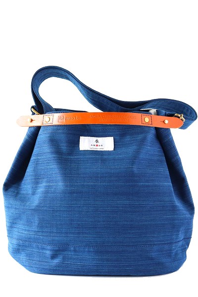 松阪木綿 / suolo別注crop 2 - 正藍染無地　ASAGI