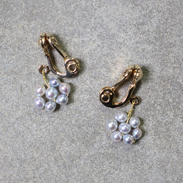 14Kガーネットベビーパールゴールドイヤリング 14Kガーネットベビーパールゴールドイヤリング アクセサリー